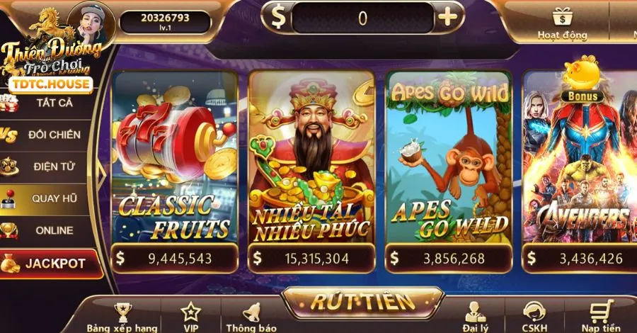 Game Nổ Hũ và Slot game tại iwin club